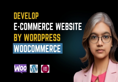 I will develop ecommerce website by wordpress woocommerce
