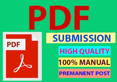 40 PDF Submission High Authority Low Spam Score Website High Da Dofollow Backlinks
