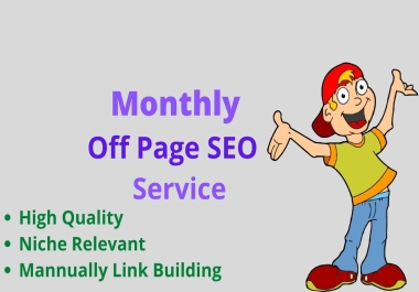 Monthly White Hat Off Page SEO service