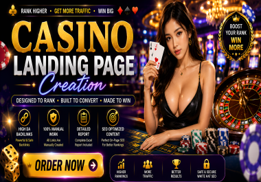 Casino Landing Page Well Designed/Attractive Pages Convert Potential Custom