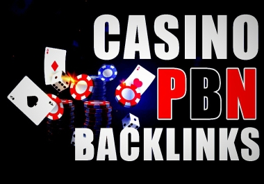 Casino/Gambling/togel/poker 100 High quality powerful PBN Backlinks 1st Rank in Google