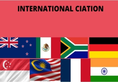 I will do international local citation for any country