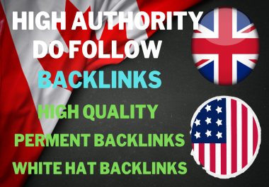 I Will Provide+100 UK, USA, CANADA Link Building DA50 & DR99+ Off Page SEO Do Follow Backlinks