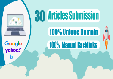 Write Manual Premium Articles With Any Topic On Contextual Unique 30 Backlinks
