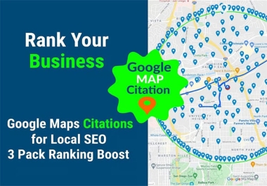Create 500 google maps citations for gmb ranking local seo
