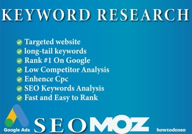 I will profitable SEO keyword research and competitor analysis for your business