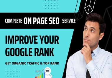 Complete on page SEO optimization service for google ranking