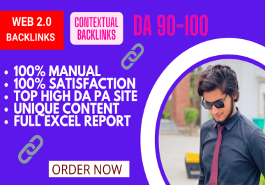 I will build 20 web 2.0 and 20 bookmarking backlinks for SEO