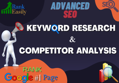 Advanced SEO Keyword Research and Competitor Analysis.