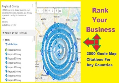 I will do google map pin citations for business ranking and local search result