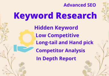 My task will be to research advanced SEO keywords and analyze competitors' websites