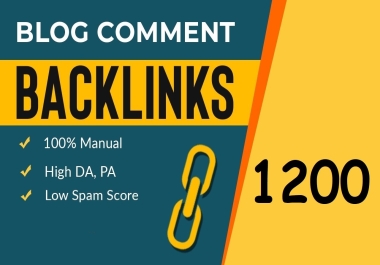 1200 Do-Follow Blog Comments Only
