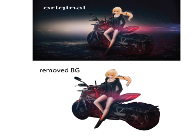 I will remove background from image in 2 houres