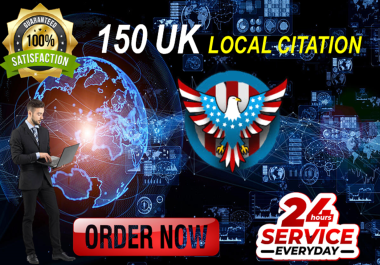 Skyrocket your GMB ranking with 150 high-authority UK local citations and directories