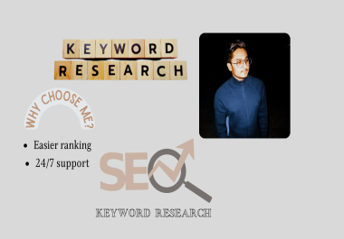 I will do 50 low competitor keyword research and 10 competitor analysis
