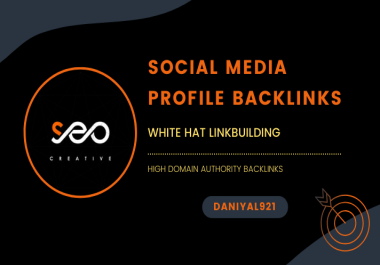Create 50 seo profile backlinks on high da pa