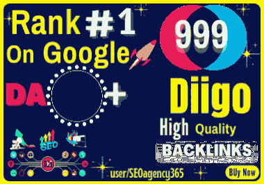 I will Create Diigo High quality 999 Backlinks DA-90 Rank 1 on Google