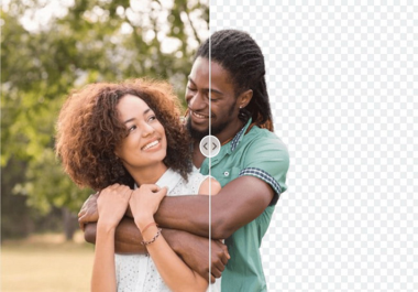 I will removal background from your image make it transparent