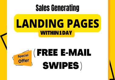 I will Create Landing Pages for Marketing