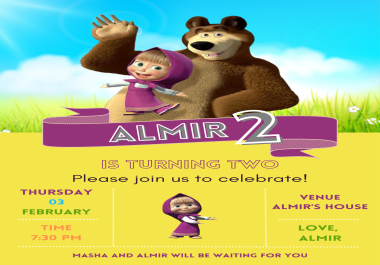 I Will Create An Artistic Invitation Design