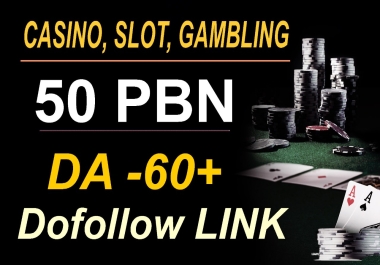 Get 50 High Authority PBNs DA 60+ Casino Poker