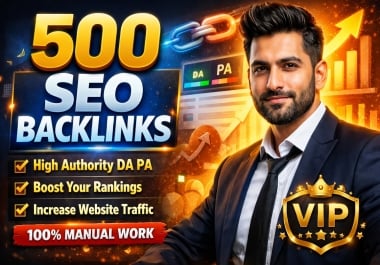 Skyrocket Rankings using 500 High Authority SEO Backlinks DA/PA/DR Safely Sites