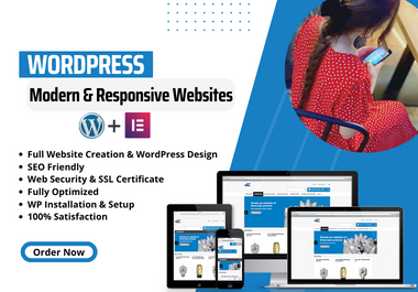 I will build a 3 pages professional and mobile friendly WordPress website design