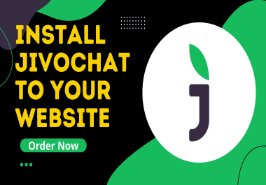 Install jivolive chat to your website
