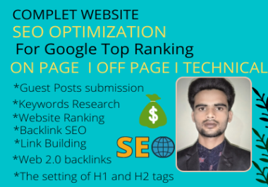 I will do on page and off page SEO optimizations