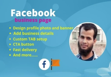 I will design and create facebook business page for you