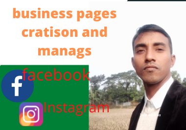 I will setup facebook business page and manages