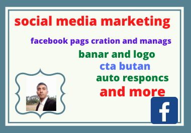 I will do facebook page creation, design and all social media managar