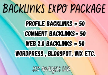 I will Create 150+ High DA Mix Backlinks with Progress Report