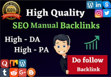 Guaranteed Ranking Improvement On Google 50 SEO Manual High Authority Backlinks