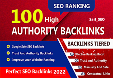 Guaranteed Google Ranking Improvement With 100 High Authority SEO White Hat Backlinks Service