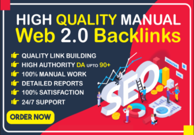 Rank On Google Search Result 10 High-Quality Do Follow SEO Manual Web 2.0 Backlinks