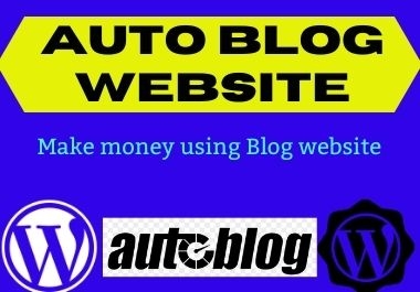 Make a unique auto blog website