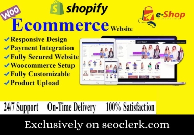 I will create a woo-commerce website