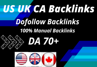 provide 100 dofollow permanent SEO Backlinks for US UK CA on high DA sites