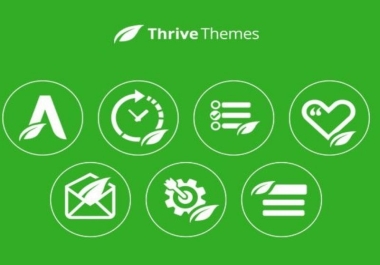 build a website using thrive,  architect,  thrive,  theme builder