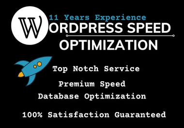 Wordpress speed optimization in 24hr