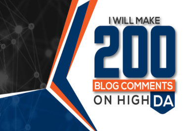 200 unique domains SEO blog comment dofollow backlinks