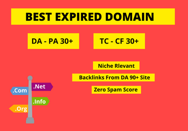 I will research high quality expired domains related to your niche