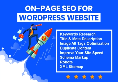 Complete On Page SEO Service for WordPress Website for Google Ranking
