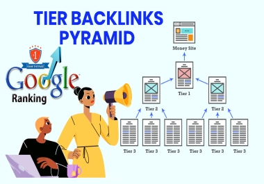 Rank on Google 1st Page with useful Tier Pyramid SEO Link Building