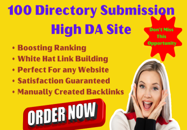 I Will Do 100 High Quality Directory Submission SEO Backlinks