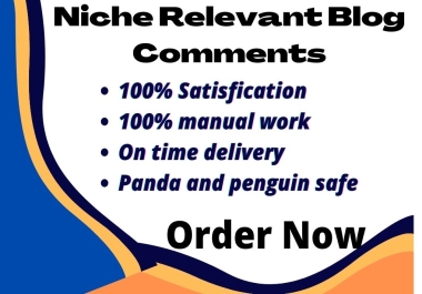 I Will Provide 30 Niche Relevant Blog Comment on high DA PA site