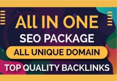 BOOST Rank on google by 120 All in one SEO backlinks package