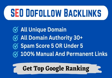 I will Do 100 Dofollow Backlink On DA 30 Plus Website