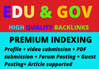 I will do make 10 high da premium quality Edu gov backlinks